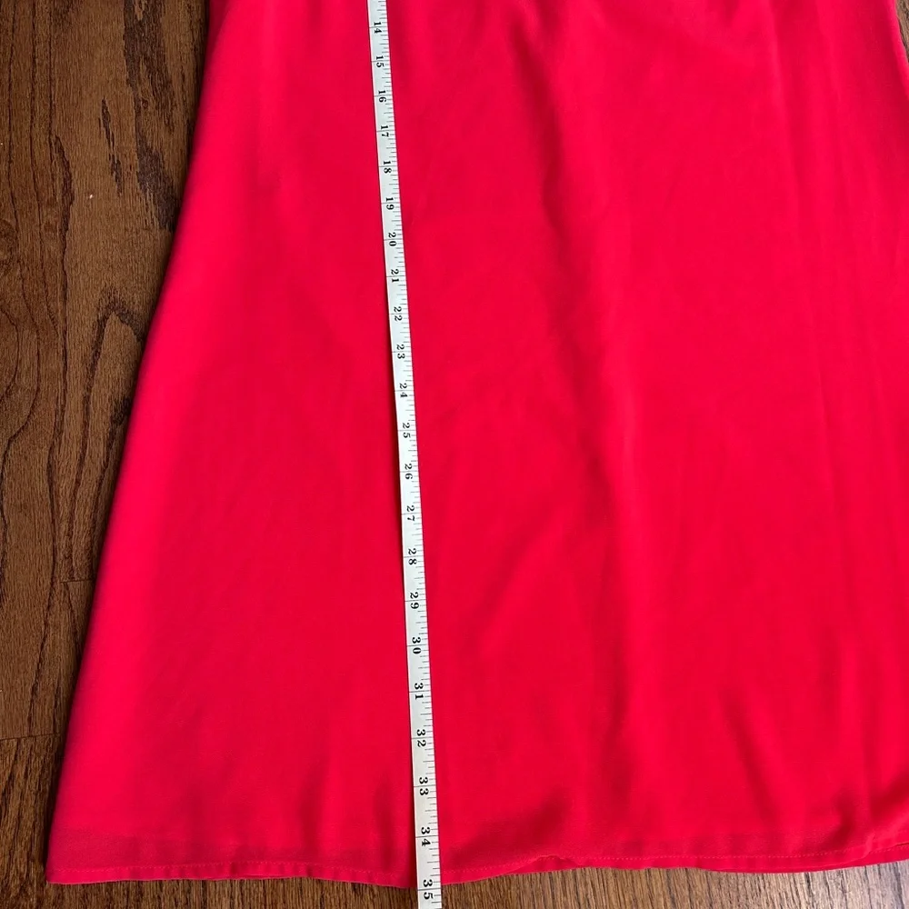 Vince Camuto Front Ruffled Sleeve Coral Dress - Picture 5 of 7